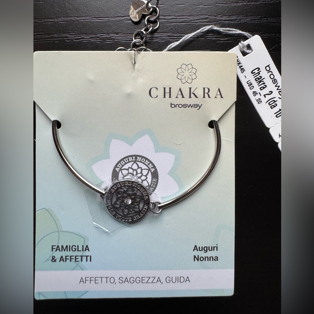 Brosway Chakra “Auguri Nonna” Bracelet | Italian Gift For Grandma | New